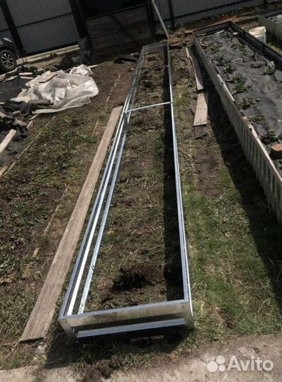 Грядка оцинкованная 1м х 4м х 22см