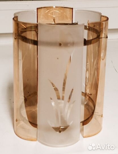 Плафоны для люстры стеклянные тëплые композитные