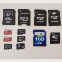 Карта памяти MicroSD 128 Гб Новая Адаптер microSD