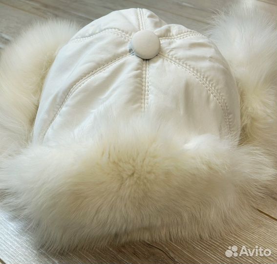 Шапка ушанка натуральный мех женская