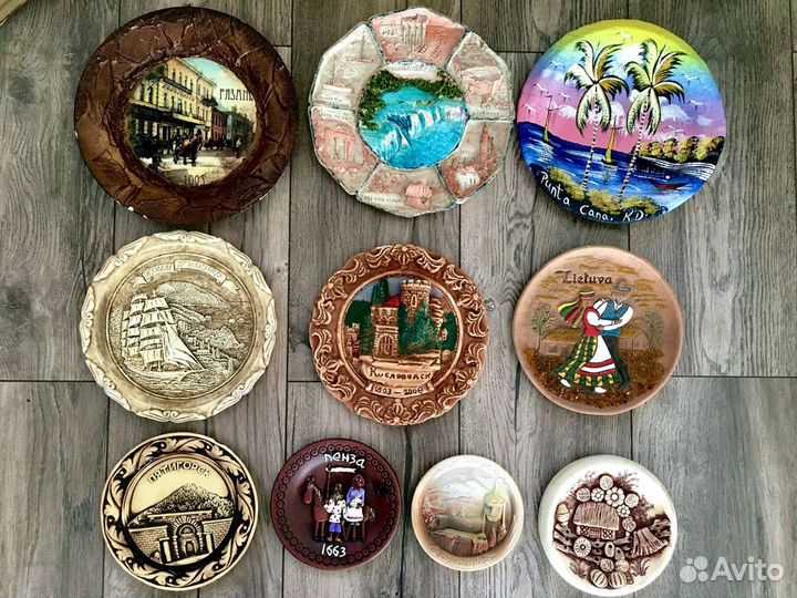 Винтажные тарелки, панно, маски СССР, Африка