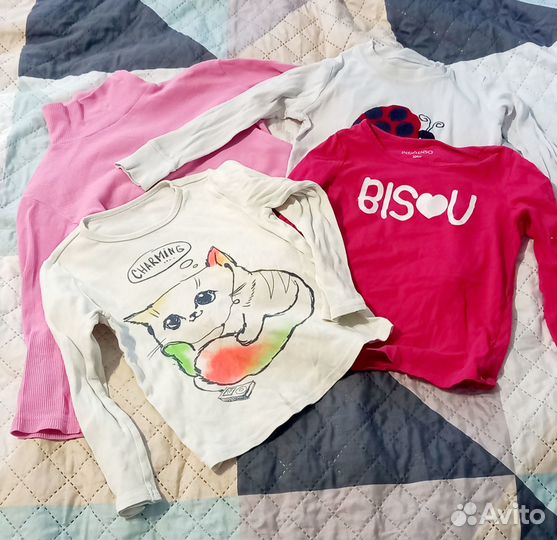 Пакет одежды на девочку 104 и 110