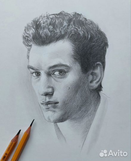 Портрет по фото карандашом на заказ
