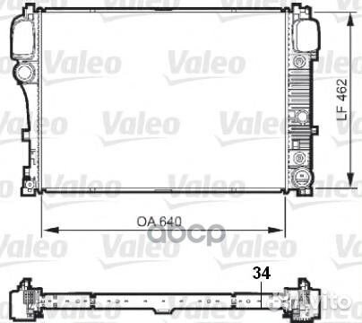 Радиатор, охлаждение двигател 735299 Valeo