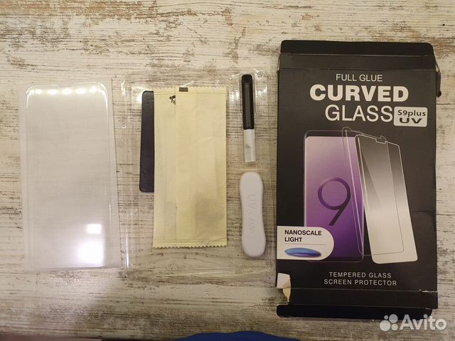 Защитное стекло samsung S9+ adamar с UV лампой