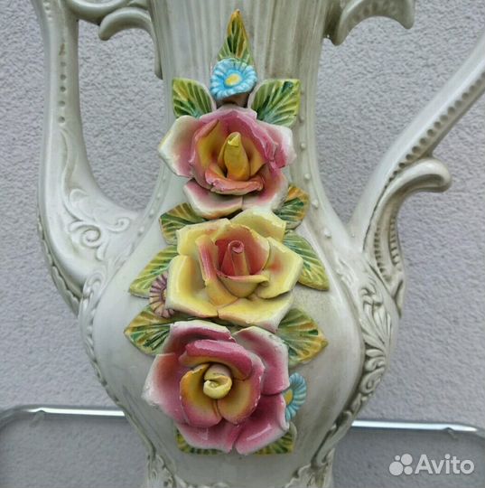 Фарфоровый интерьерный кувшин(capodimonte) п.п 20