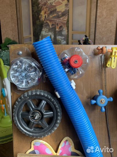 Бизиборд детский со светом