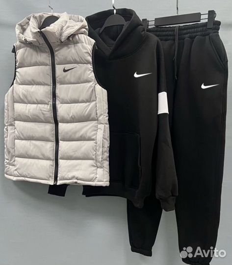 Nike спортивный костюм с флисом