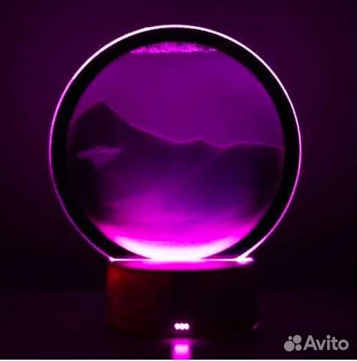 Светильник ночник 3D картина Зыбучий песок декор