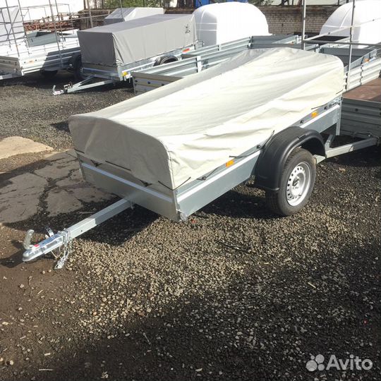 Автоприцеп 2,05*1,1 с тентом мзса - 00