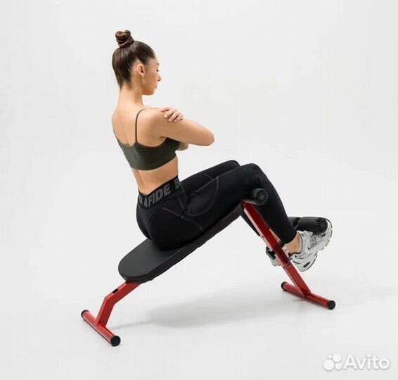 Скамья 2в1 для спины пресса складная универсальная