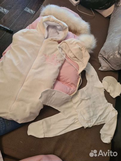 Конверт на выписку зимний для девочки