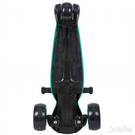 Самокат Novatrack RainBow, для детей, зелёный, складной