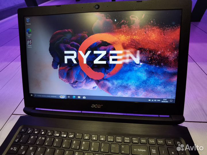 Ноутбук acer для дома/ryzen/128+1000GB/RAM 12