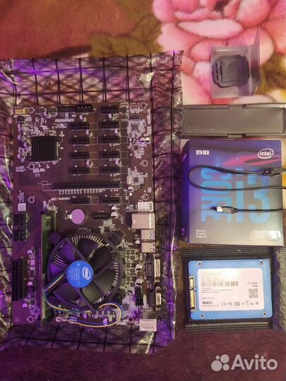 Сборка Материнской платы btc b250 для майнинга