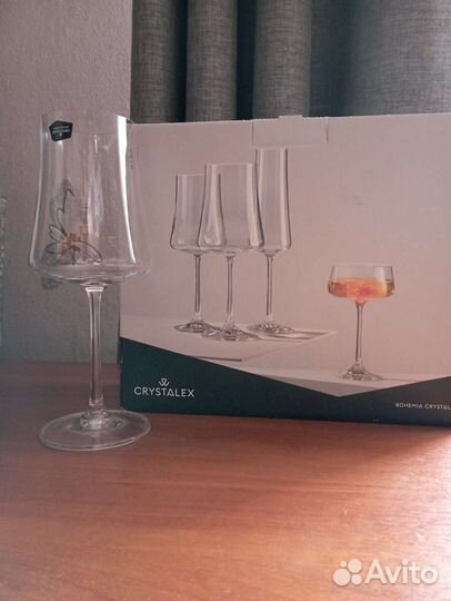 Набор из 3 бокалов bohemia crystal