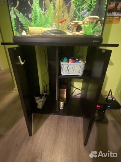 Аквариум с тумбой для аксолотлей