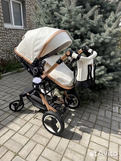 Коляска 3 в 1 Эко кожа