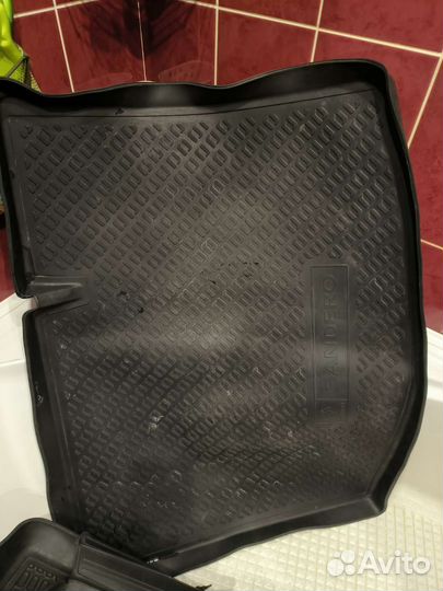 Коврики резиновые в салон/багажник на Рено Сандеро