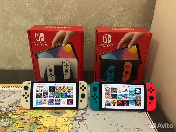 Nintendo Switch Oled 64Gb + Micro SD Прошитая