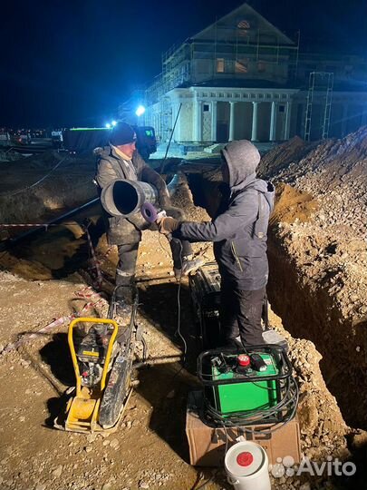 Муфтовая пайка пнд труб D16-315