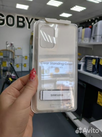 Чехол на телефон samsung a72 view clear cover