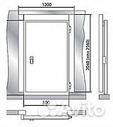 Дверь холодильной камеры