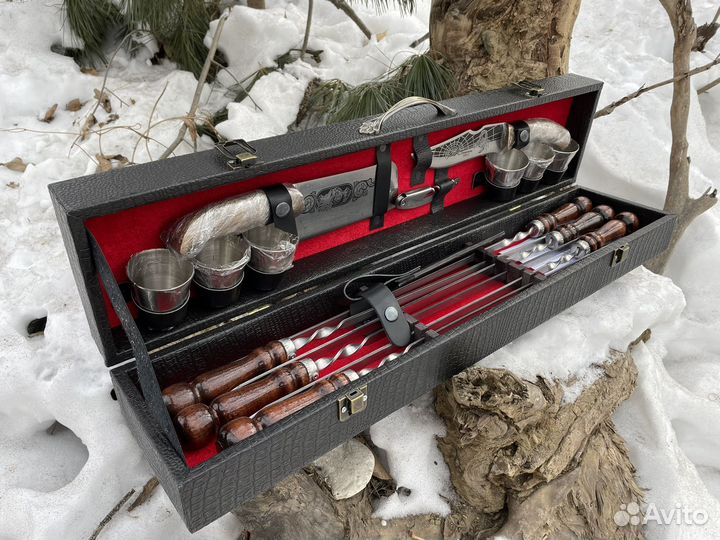 Шашлычный набор шампуров