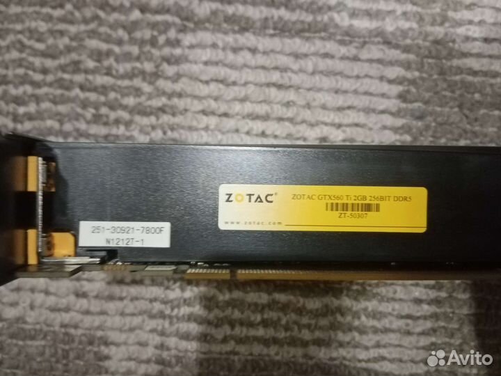 Видеокарта Zotac GeForce GTX 560 Ti 2gb 256 bit