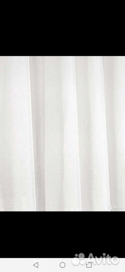 Тюль вуаль готовая новая на шторной ленте