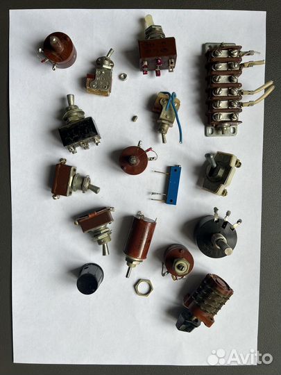 Выключатели, переключатели, потенциометры СССР