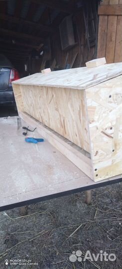 Бункерная кормушка для кур, бройлеров и др птицы