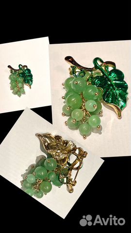 Броши, винтаж, Япония, Чехия