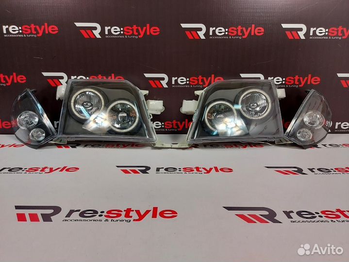 Фары Toyota Land Cruiser Prado 95 LED Темные S2293