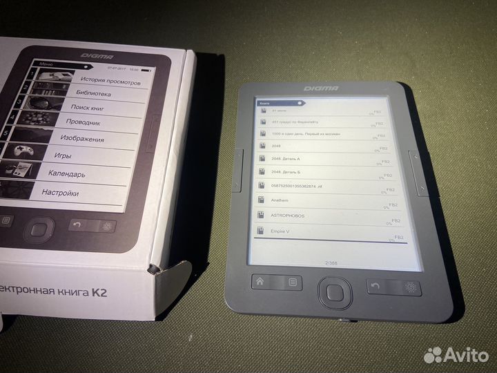 Электронная книга Digma K2