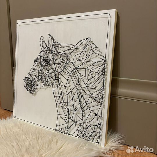 Картина String Art Лошадь подарок