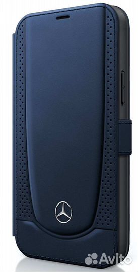 Чехол Mercedes для iPhone 12 Pro Max Genuine leath