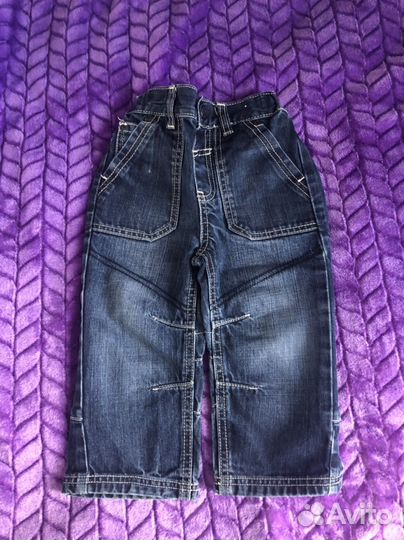 Куртка демисезонная для мальчика и джинсы 92