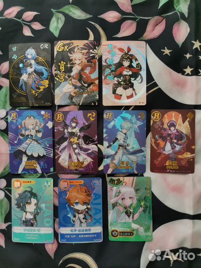 Коллекционные карточки геншин Genshin Impact