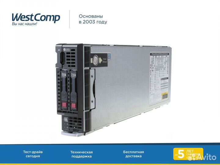 Blade-сервер HP BL460с Gen9 E5-2695v4 768Gb P244br