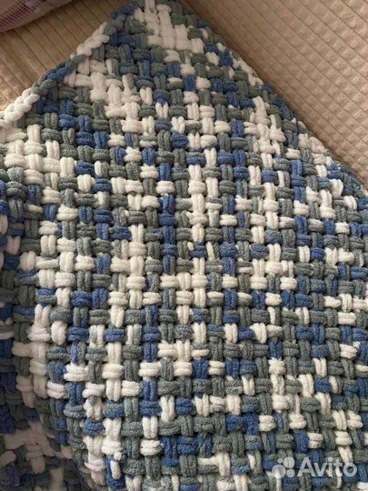 Плед детский вязаный ручная работа