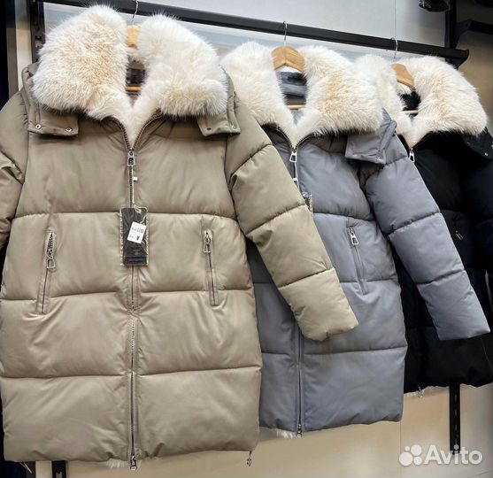 Пуховик женский оверсайз