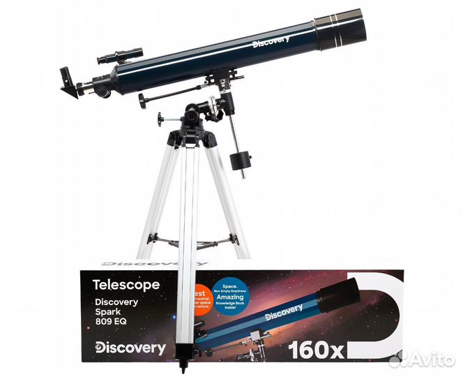 Телескоп Levenhuk Discovery Spark 809 EQ с книгой
