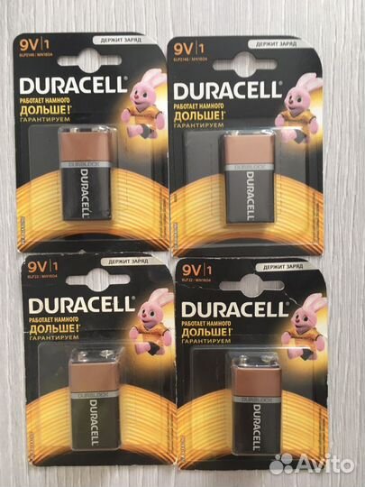 Батарейки крона Duracell