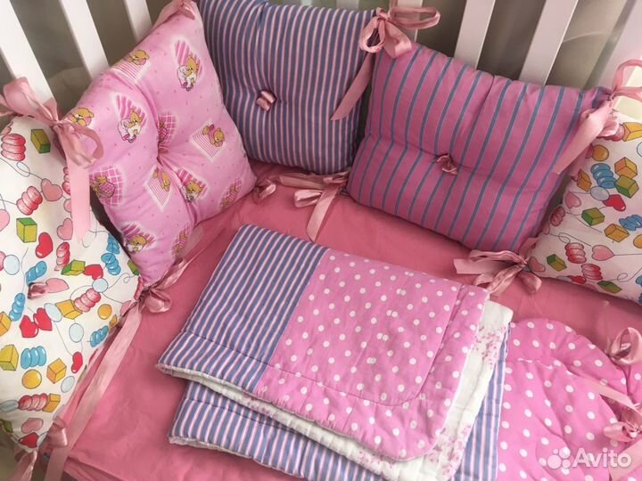 Подушки-бортики в кроватку