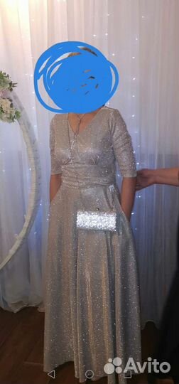 Вечернее платье в пол 46