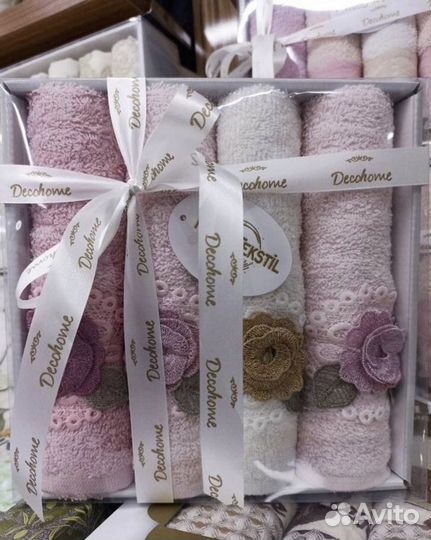 Махровые полотенца 30/50 Турция 100 хлопок- 4 шт