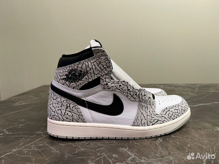 Air Jordan 1 Retro High OG White Cement оригинал