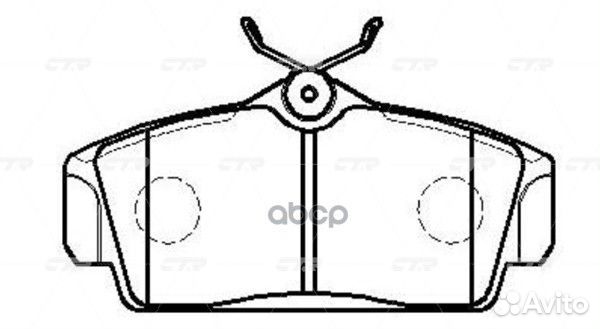 CKN-54 Колодки тормозные дисковые перед G