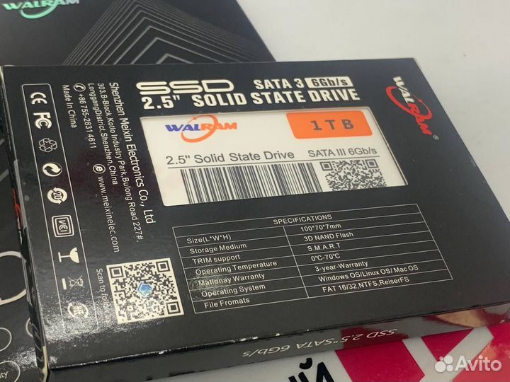 Новый 1tb SSD накопитель walram